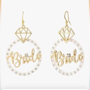 Chic Gold and Silver 'Bride' Earrings